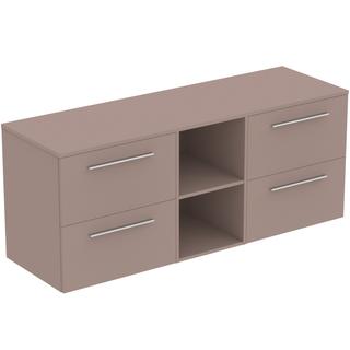 IS Möbel-Set i.life.B 160,3x50,7x64,6cm, 4 A, Gr. ch, gr ma