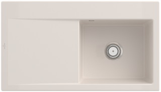 V&B Spüle Subway Style 50 re, m Abl.garn, Hand., crema CeramicPlus