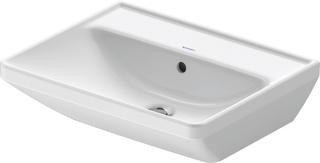 Duravit Waschtisch D-Neo 55x44cm, o HL, we WG, ÜL, Hahnloch, we
