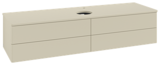 V&B WTU o. F-Struktur -Beleuchtung Antao 160x50cm, HL, WBP-farbe Lac, si Gr m Lac