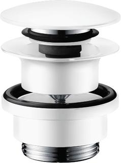 hansgrohe Ablaufgarnitur Push-op, f WT- u. Bidetmischer, mattweiß