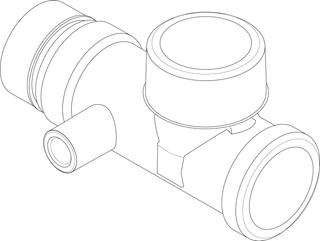 BOSCH Ersatzteil TTNR: 8718595434 T-Stück G11/2 mit Muffe G1/4 RL everp