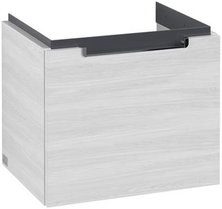 V&B Waschtisch-Unterschrank Subway 2.0 48,5x42x38cm, Griff chrom, white wood