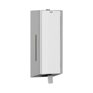 AR Seifenspender, EXOS, Edelstahl, AP, 120x345x120 mm, Front ESG weiß