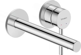 Duravit Fertigmontageset Circle UP-WT-EHM, Ausladung 200mm, chrom