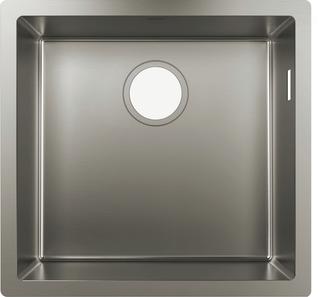 hansgrohe Unterbauspüle S719-U400 398x398mm, 1 Hauptbe., o. HL, Edelstahl