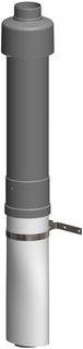 ATEC Dachhochführung PolyTwin DN 80, schwarz, L30, konzentrisch