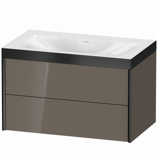 DU WTU XViu m.Viu,2SK503x800x480mm o.Hl schw. matt/flan.grey hgl,Ra.P ES Nussb