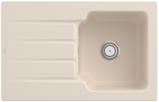 V&B Spüle Architectura 45 m Abl.garn, Hand., ivory CeramicPlus