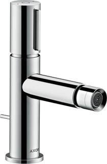 hansgrohe Bidet-EHM Axor Uno Select Ausl 124mm, m ZugstAblGar, Edelst.-Optik