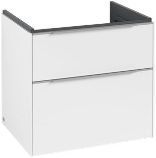 V&B Waschtisch-Unterschrank Subway 3.0 62,2x57,6x47,8cm, o LED/Gr. AL gl, P wh.