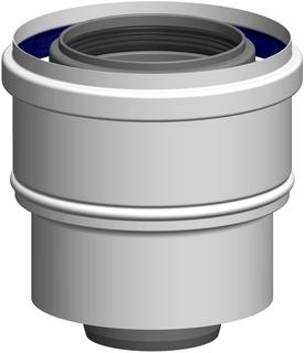 ATEC Übergang PolyClassic DN 63/96 auf DN 80/125, PP, weiß