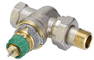 Danfoss Ventil-Geh. Dynamic Valve RA-DV 10, Rp 3/8/R 3/8, DG, matt vernickelt