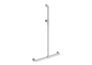 HEWI Duschhandlauf System 900 1250x765, m Magn.-Br.-Halter, verchromt