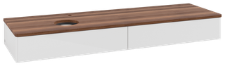 V&B WTU o. F-Struktur -Beleuchtung Antao 160x50cm, HL, WBP w. wal, glo wh. Lac