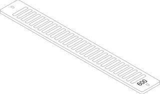 BOSCH Ersatzteil TTNR: 87183401060 Aufsteckgitter 10/11-600 RAL9016 everp