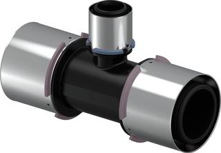 Uponor Press-T-Stück S-Press PLUS 75x40x75mm, reduziert, PPSU