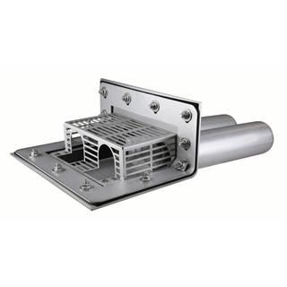LORO X Ablauf Quattroflux DN 100/50, Dachterrasse, Sieb