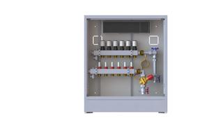 Danfoss Station UnoFloor Control 6R 6 HK, rechts mit AB-PM-Set, 24V