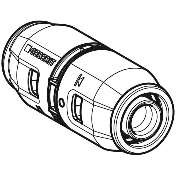 Artikelbild 2 des Artikels „Geberit Kupplung PushFit d= 25mm, PVDF Ø 25 mm“