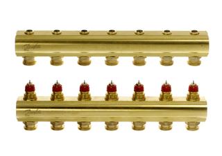 Danfoss FBH-Verteiler FHF-7 7 Kreise, ohne Durchflussanzeige