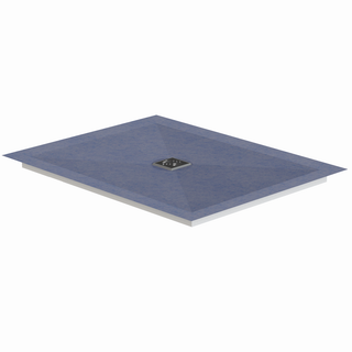 Schedel Duschelement MULTISTAR-FLAT 90x120x6,5cm, Ablauf mittig