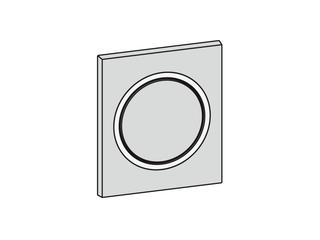 Urinal-Betätigungsplatte MEPA Zero Kunststoff Mattchrom Frontplatte