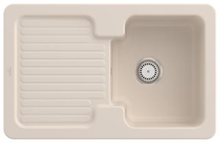 V&B Spüle Condor 45 m Abl.garn, Hand., ivory CeramicPlus