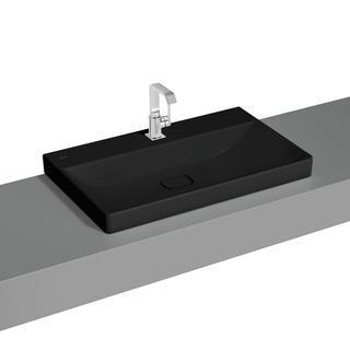 VitrA Aufsatzwaschtisch New Metropole sw ma, 80x47x17cm, ohne Überlaufschlitz