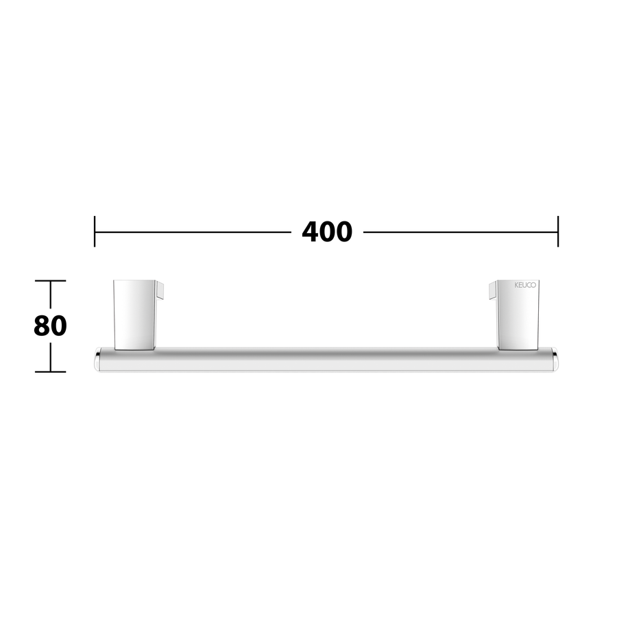 Artikelbild 11 des Artikels „Keuco Haltegriff AXESS Care 400mm, Alu si-elox/vc, Mont waagerecht 400 mm | Aluminium silber-eloxiert/verchromt“