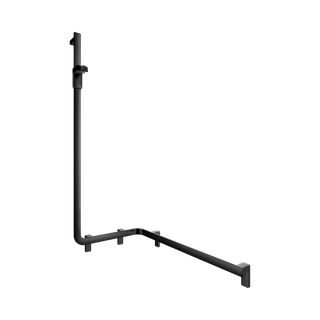 Keuco Duschhandlauf AXESS Care 850mm, sw ma, m seitl. Br.-Stange, links