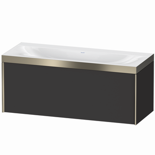 DU WTU XViu/Viu, 1 Ausz, 503x1200x480mm o.HL,champ.m./Gra.Superm,Ra. B1 ES Nussb