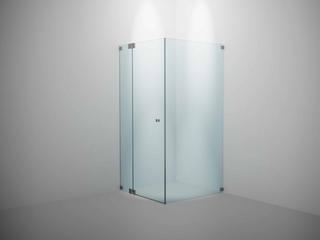 SP Omega -Seiteneinstieg 1000x1000x2000mm chrom/ESG