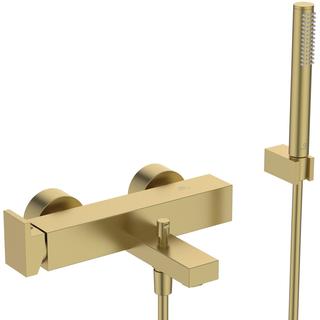 IS Wannen-Einhebelmischer Extra AP, Ausl. 210mm, m HBR-Set, brushed gold