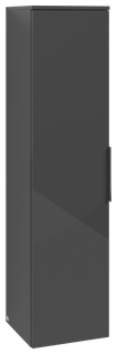 V&B Hochschrank Architectura 35x140x34,6cm, 1 T, 3 Glas, wd, li, Gr