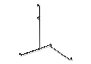 HEWI Duschhandlauf System 900 ver. St., AF R, 1250x965x965mm, SW-ch gl