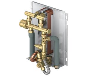 Flamco Wohnungsstation Logo Vital T. 1 12 l/min b 35 kW, 15 l/min b 37 kW
