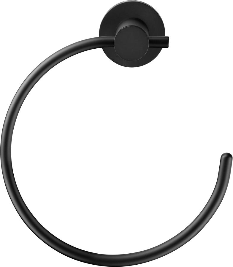 Artikelbild 1 des Artikels „Duravit Handtuchring D-Code 16,9x18,2x6,7cm, schwarz matt schwarz matt“