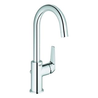 GROHE Waschtisch-Einhebelmischer BauFlow 1/2", L, m Abl a KS, swb Rohrausl, ch