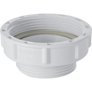Geberit Reduktion G 2xG 1 1/2, mit Flachdichtung, weiß