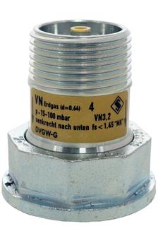 AIPS Gaszählerverschr. SEPP Gas 5495A DN 25, 4 m3/h, int. Gas-Ström.-W., Stahl