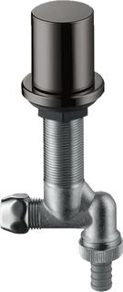 hansgrohe Küchen-Absperrventil Axor m Rückflussverh., polished black chrome