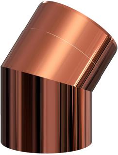 AT 45 Grad-Bogen DN110/160 Edelstahl verkupfert