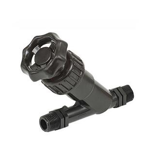 Plasson Schrägsitzventil Serie 18 R 1/2, Wasser 10 bar, AG PP, O-Ring NBR