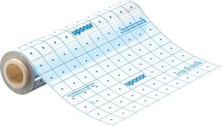 Uponor Folie Tacker 0,2mm, transp., mit gedrucktem Muster