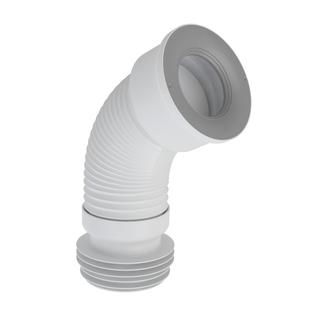 Airfit WC-Anschluss-Rohr DN 98-120, 285-900mm, flexibel, weiß