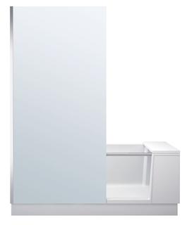 Duravit Badewanne Shower + Bath 170x75x210,5cm, Kl, Eck l, m mont T, mat