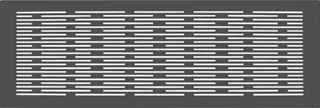 Zehnder Design-Abdeckgitter Genua 430 x 160 mm