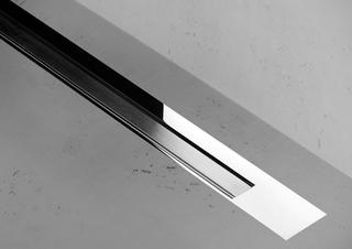 Duschrinne XS Z-3 Edelstahl gebürstet, Rahmen Edelstahl verchromt