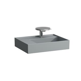 Laufen Waschtisch KARTELL 60x46cm, Abl. li, o. ÜL, 2 HL, gra matt